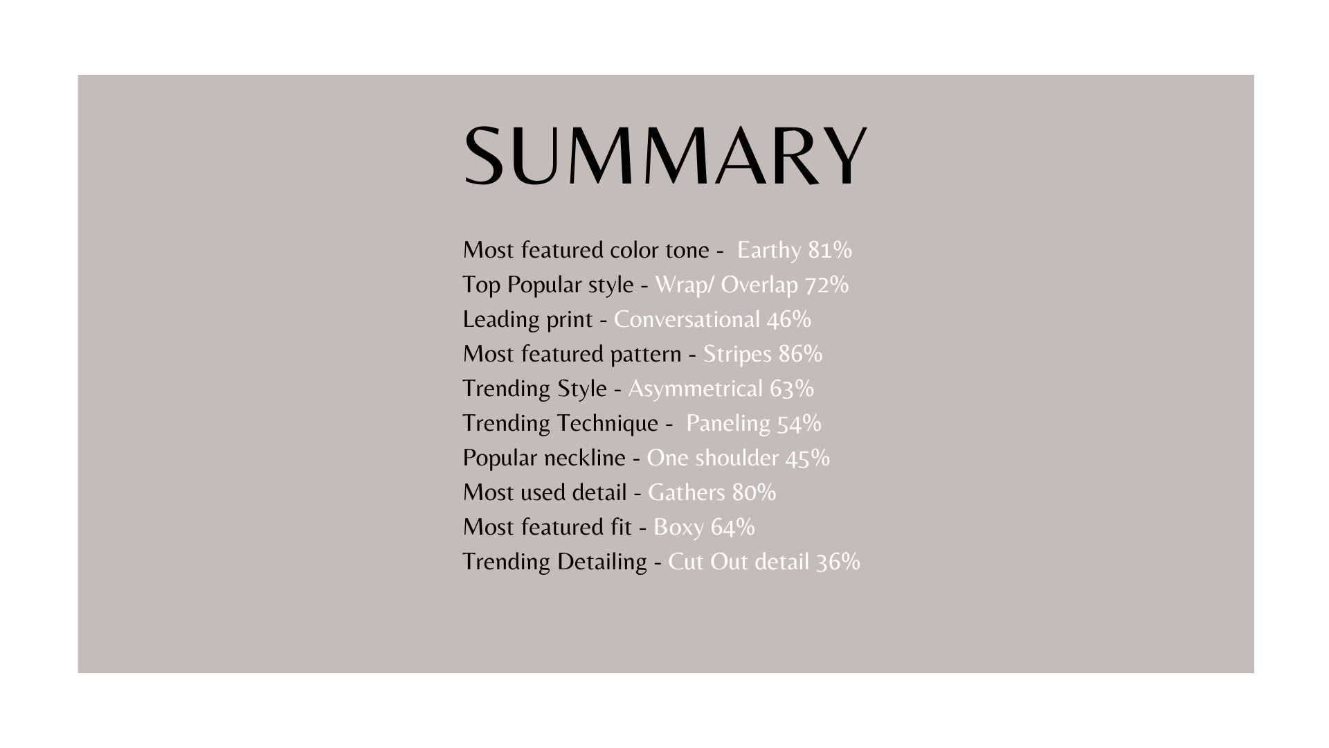 Trend Report 2 -                       
Indian Niche Brands