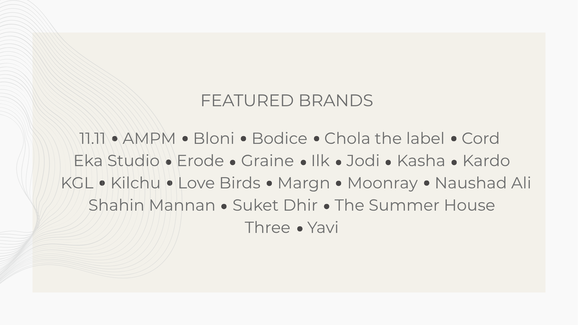 Niche Fashion Brands and Designers