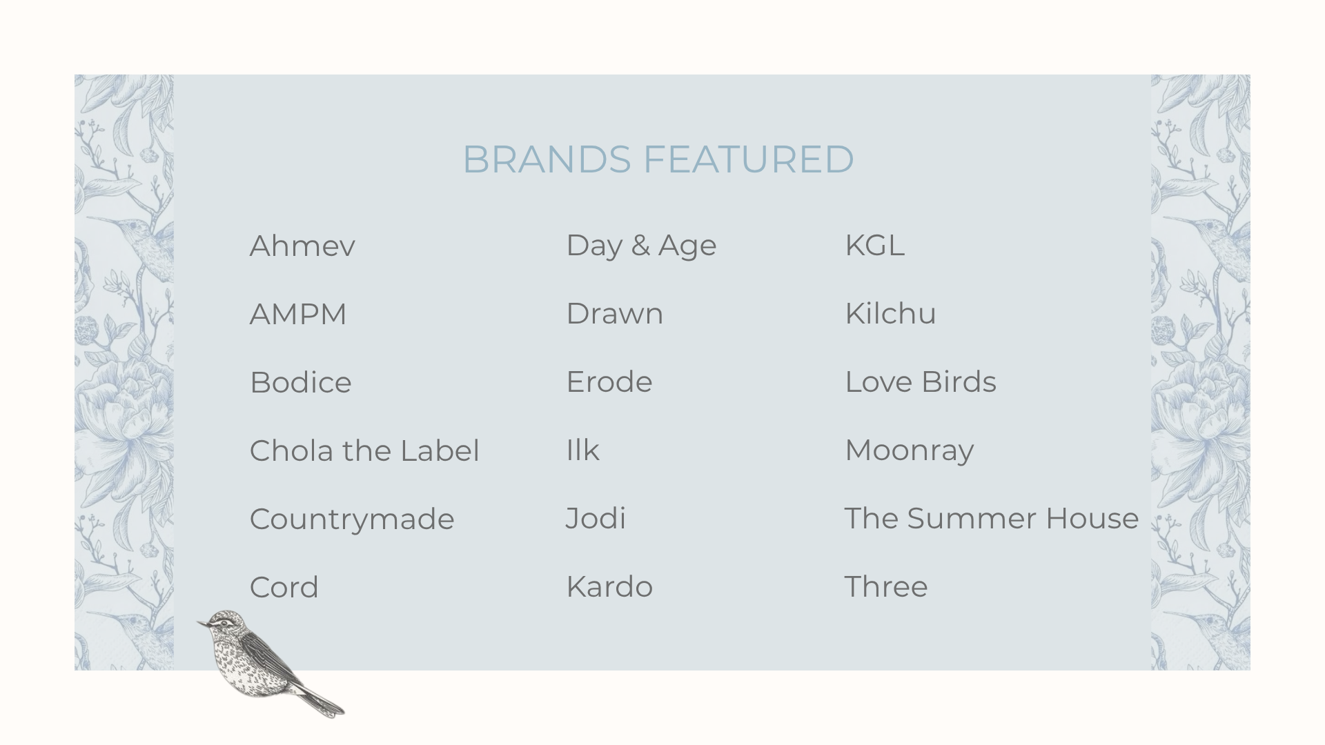 Niche Fashion Designers and Brands